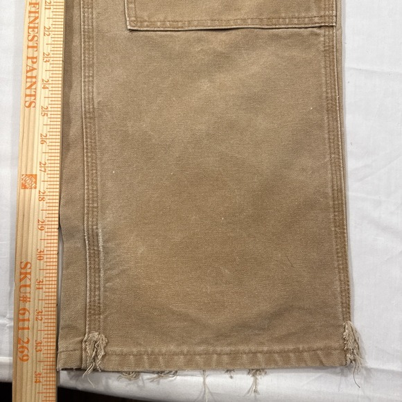 PANTS DOUBLE KNEE Carhartt B01 BRN Work Mens 34/34 Faded NO TAGS - Picture 4 of 8